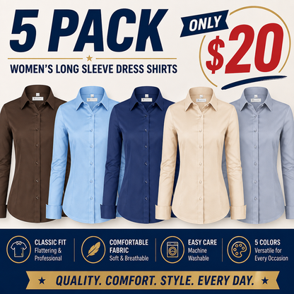 Womens Classic-Fit Dress Shirts